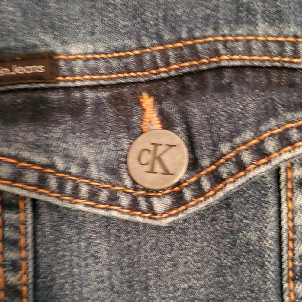 CALVIN KLEIN Denim Jacket size XL - Picture 3 of 6